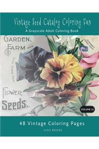 Vintage Seed Catalog Coloring Fun