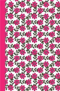 Journal: Daisies (Pink) 6x9 - Graph Journal - Journal with Graph Paper Pages, Square Grid Pattern