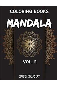 Coloring Book Vol. 2 Mandala by Bee Book