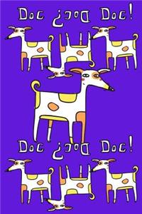 Bullet Journal Notebook for Dog Lovers, Spotty Dogs in a Row 4