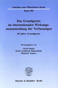 Das Grundgesetz Im Internationalen Wirkungszusammenhang Der Verfassungen