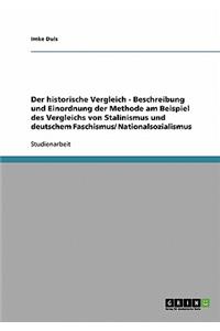 historische Vergleich - Beschreibung und Einordnung der Methode am Beispiel des Vergleichs von Stalinismus und deutschem Faschismus/ Nationalsozialismus