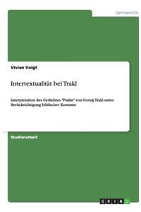 Intertextualität bei Trakl