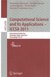 Computational Science and Its Applications - ICCSA 2011