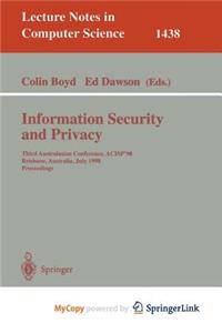Information Security and Privacy