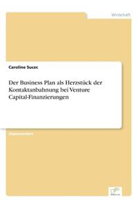 Business Plan als Herzstück der Kontaktanbahnung bei Venture Capital-Finanzierungen
