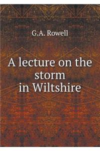 A Lecture on the Storm in Wiltshire