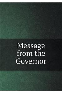 Message from the Governor