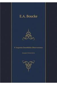 P. Augustin Dornblüths Observationes Inaugural-dissertation