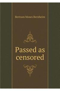 Passed as Censored