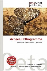Achaea Orthogramma