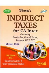 INDIRECT TAXES for CA Inter