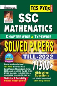 SSC TCS PYQs Mathematics Chapterwise & Typewise Solved Papers 11500+ Till - 2022 (Statistics & Probability) (Detailed & Short Solutions): TCS PYQs SSC CGL Tier 1;TCS PYQs CGL Tier 2 ;TCS PYQs CPO;TCS PYQs CHSL;DP SI;DP Constable ;TCS PYQs MTS ;TCS