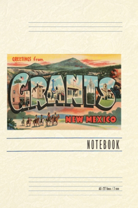 Vintage Lined Notebook Greetings from Grants, New Mexico