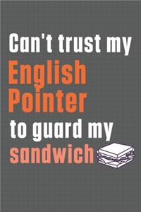 Can't trust my English Pointer to guard my sandwich