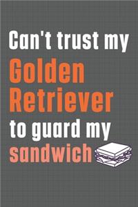 Can't trust my Golden Retriever to guard my sandwich