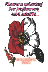 Flowers coloring for beginners