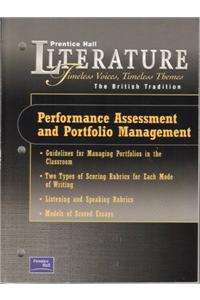 Prentice Hall Literature Timeless Voices Timeless Themes 7th Edition Performance Assessment Portfolio Management Grade 12 2002c