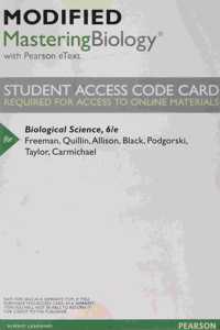 Modified Mastering Biology with Pearson Etext -- Valuepack Access Card -- For Biological Science