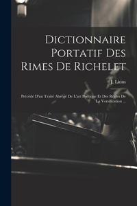 Dictionnaire Portatif Des Rimes De Richelet