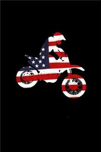 Biker American flag