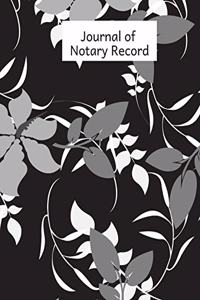 Journal of Notary Record