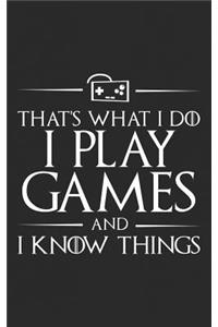 That's What I Do, I Play Games and I Know Things