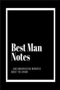 Best Man Notes and Embarrassing Memories About the Groom