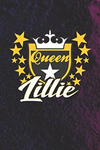 Queen Lillie: First Name Funny Sayings Personalized Customized Names Women Girl Mother's day Gift Notebook Journal