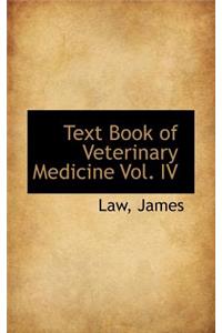 Text Book of Veterinary Medicine Vol. IV