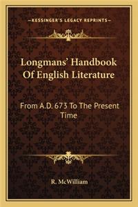 Longmans' Handbook of English Literature