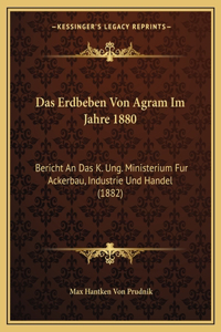 Erdbeben Von Agram Im Jahre 1880