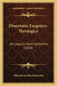 Dissertatio Exegetico-Theologica