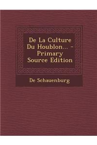 De La Culture Du Houblon...