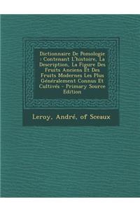 Dictionnaire de Pomologie