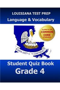 Louisiana Test Prep Language & Vocabulary Student Quiz Book Grade 4