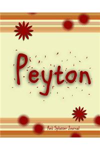 Red Splatter Journal - Peyton