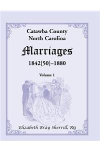 Catawba County, North Carolina Marriages, 1842[50] -1880