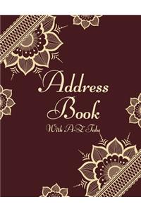 Address Book with A-Z Tabs
