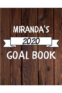 Miranda's 2020 Goal Book: 2020 New Year Planner Goal Journal Gift for Miranda / Notebook / Diary / Unique Greeting Card Alternative