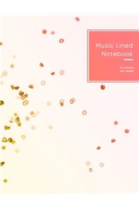 Music Lined Notebook 10 staves per page
