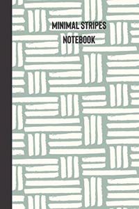 minimal stripes notebook