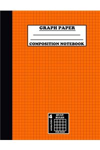 Graph Paper Composition Notebook. Quad Ruled-4 Squares Per Inch