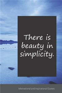 There is beauty in simplicity.