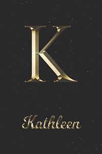 Kathleen: 1 Year Daily Planner (12 Months) - Yellow Gold Effect Letter K Initial First Name - 2020 - 2021 - 365 Pages for Planning - January 20 - December 20 