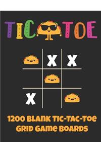 Tic Taco Toe 1200 Blank Tic-Tac-Toe Grid Game Boards