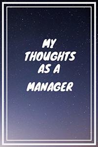 My thoughts as a Manager