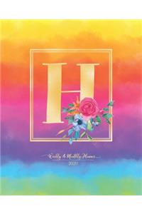 Weekly & Monthly Planner 2020 H