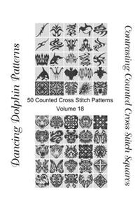 Contrasting Counted Cross Stitch Squares