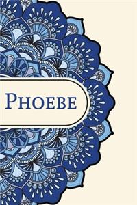 Mandala Notebook with Personalized Monogram Phoebe